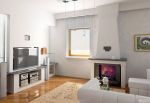 现代小客厅壁炉装修设计效果图片
