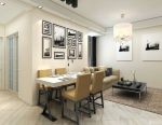 现代小客厅餐厅一体装修效果图片