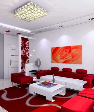 现代客厅沙发颜色搭配装修设计效果图