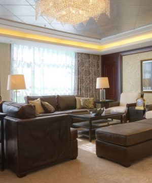 混搭风格装修客厅背景墙效果图