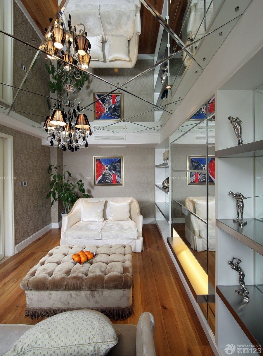 室内家装风格玻璃隔断图片