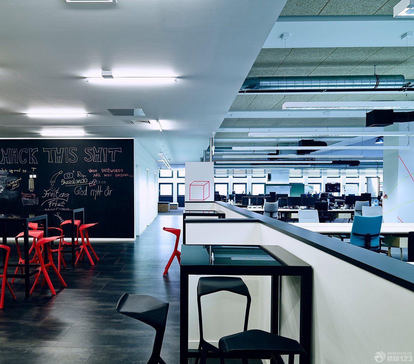 大办公室效果图 室内设计