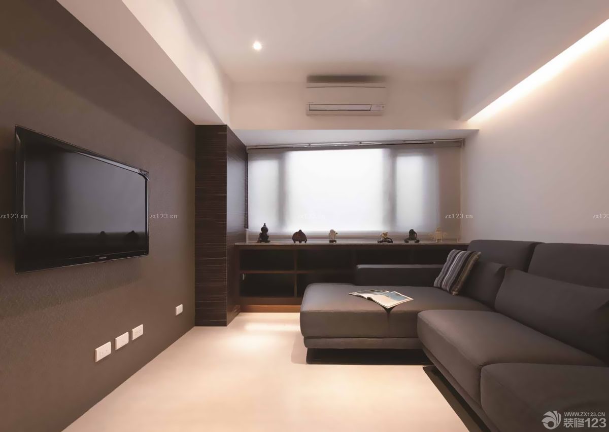 现代家装风格装修电视背景墙效果图片
