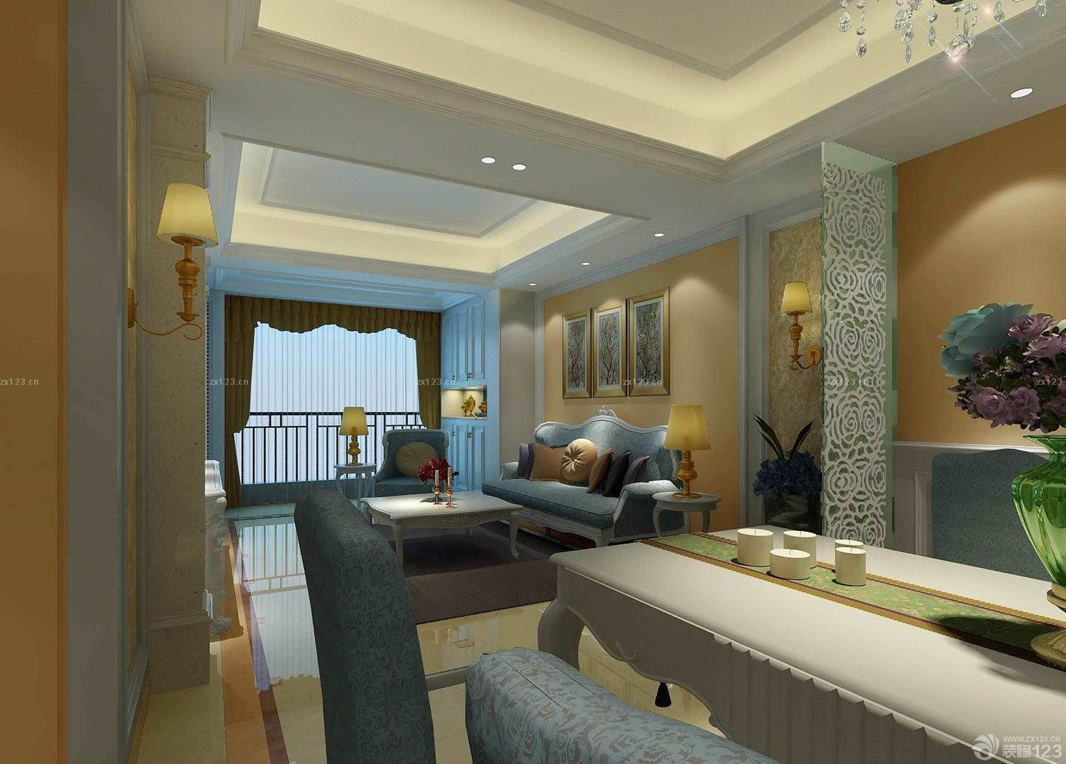 小户型玻璃隔断装修效果图