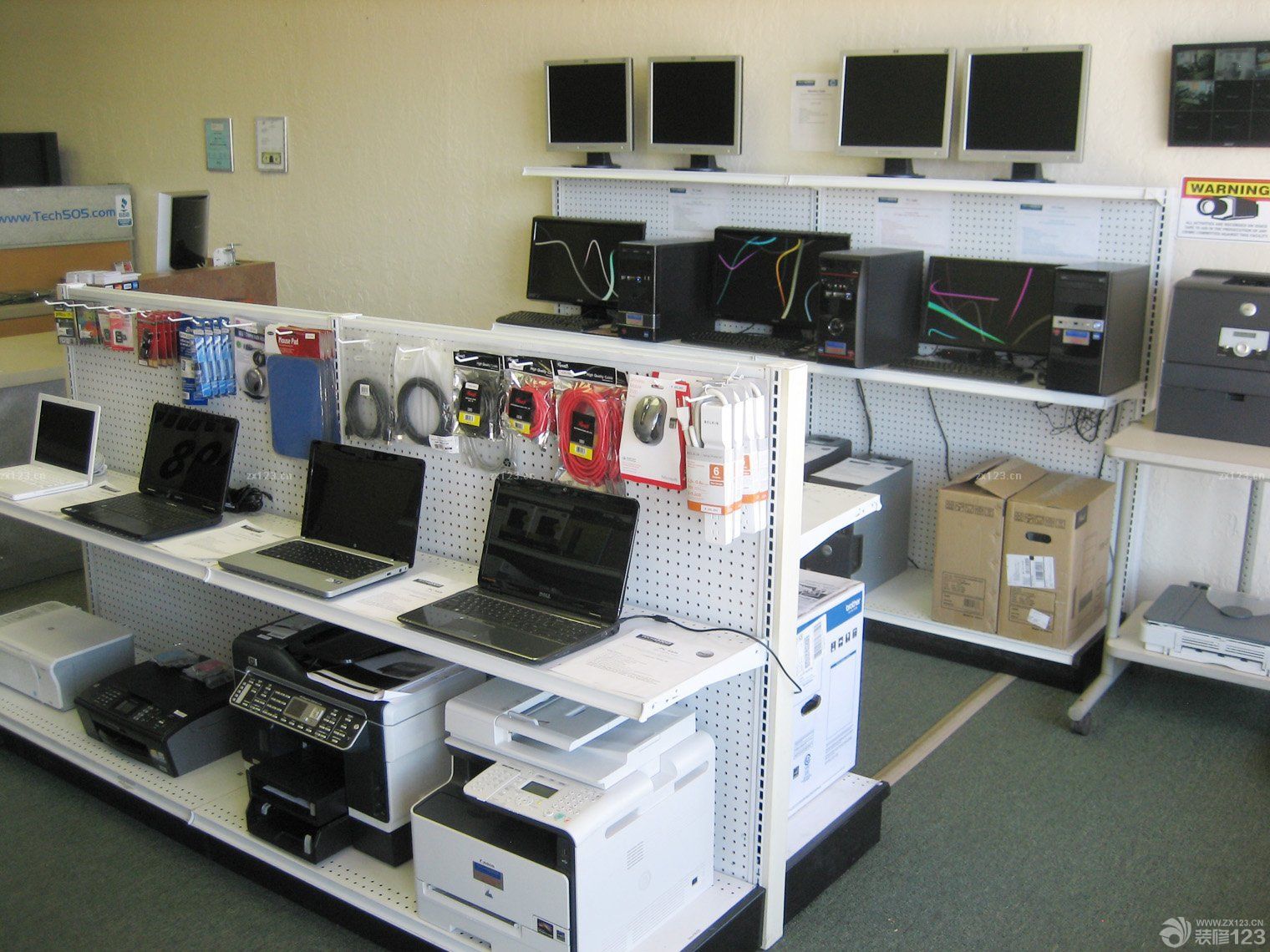 电脑店面设计装修图