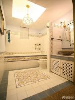 卫生间地板砖拼花装修效果图案欣赏