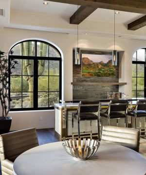 精致别墅家庭酒吧设计效果图