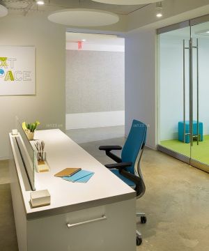 最新办公室简单室内装修设计效果图图片