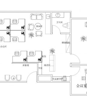 办公室设计平面图片