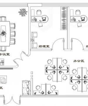 办公室设计平面图片