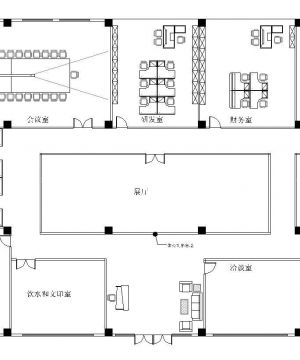 写字楼办公室室内设计平面图片