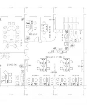 办公室设计平面图片