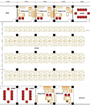 办公室设计平面图片