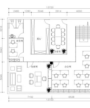 办公室设计平面图片