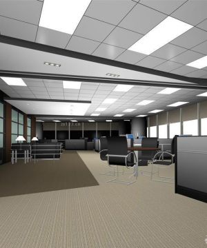 大型办公室简装修设计图片