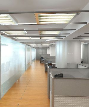 现代办公室简装修效果图