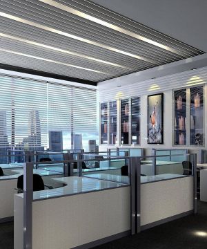 普通办公室室内玻璃柜子装修效果图片大全