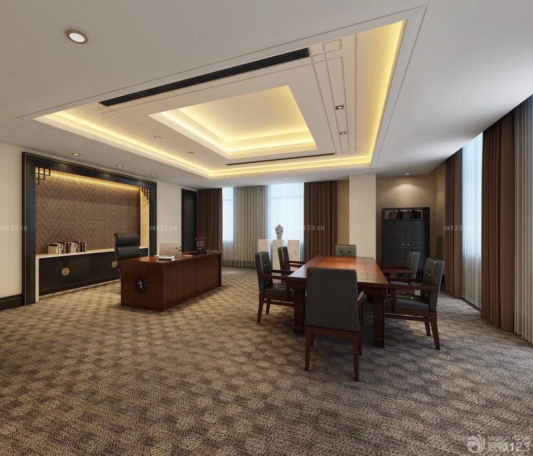 北京专业办公室室内装修吊顶效果图大全