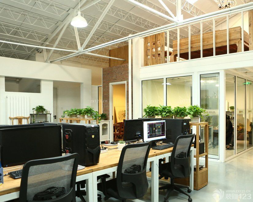 办公室复式室内设计效果图欣赏