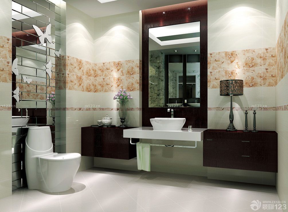 家庭卫生间装修效果图大全2025图片 卫生间洗手盆图片
