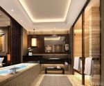 中式古典风格酒店厕所装修效果图片