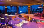 休闲紫色酒吧吧台设计效果图