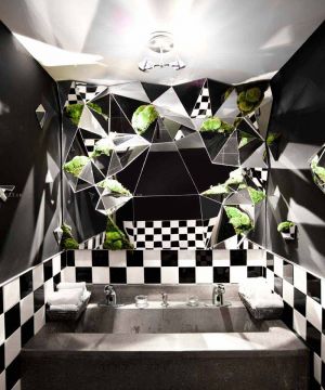 个性酒吧卫生间装修装饰设计效果图