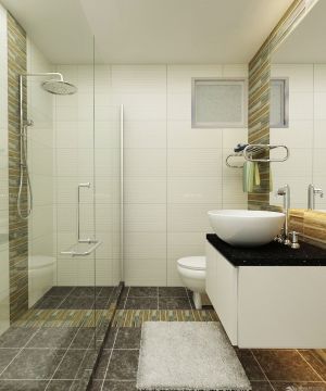 酒店厕所米白色瓷砖装修效果图