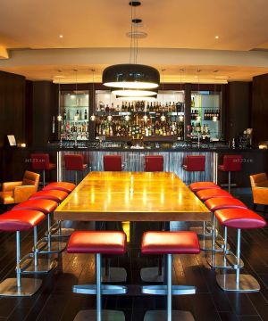 舒适现代酒吧高凳装修风格效果图片赏析