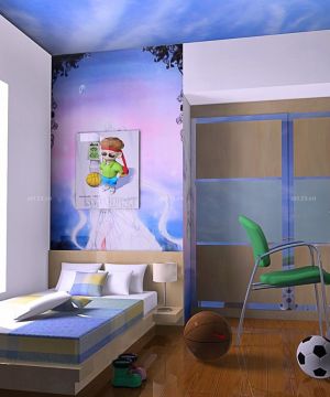 现代70平米房子儿童卧室装修效果图