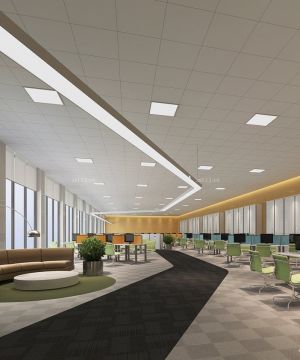 北京专业办公室现代吊顶装修效果图片欣赏