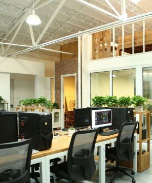 办公室复式室内设计效果图欣赏