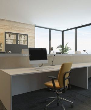 简约办公室办公桌椅装修效果图片欣赏