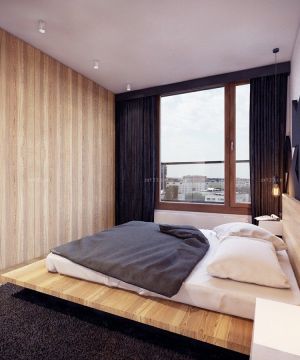 30平米小户型现代简约卧室图片