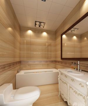 家庭卫生间装修效果图大全2023图片 白色浴缸装修效果图片