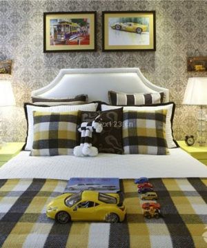 现代欧式风格小清新卧室装修设计效果图片