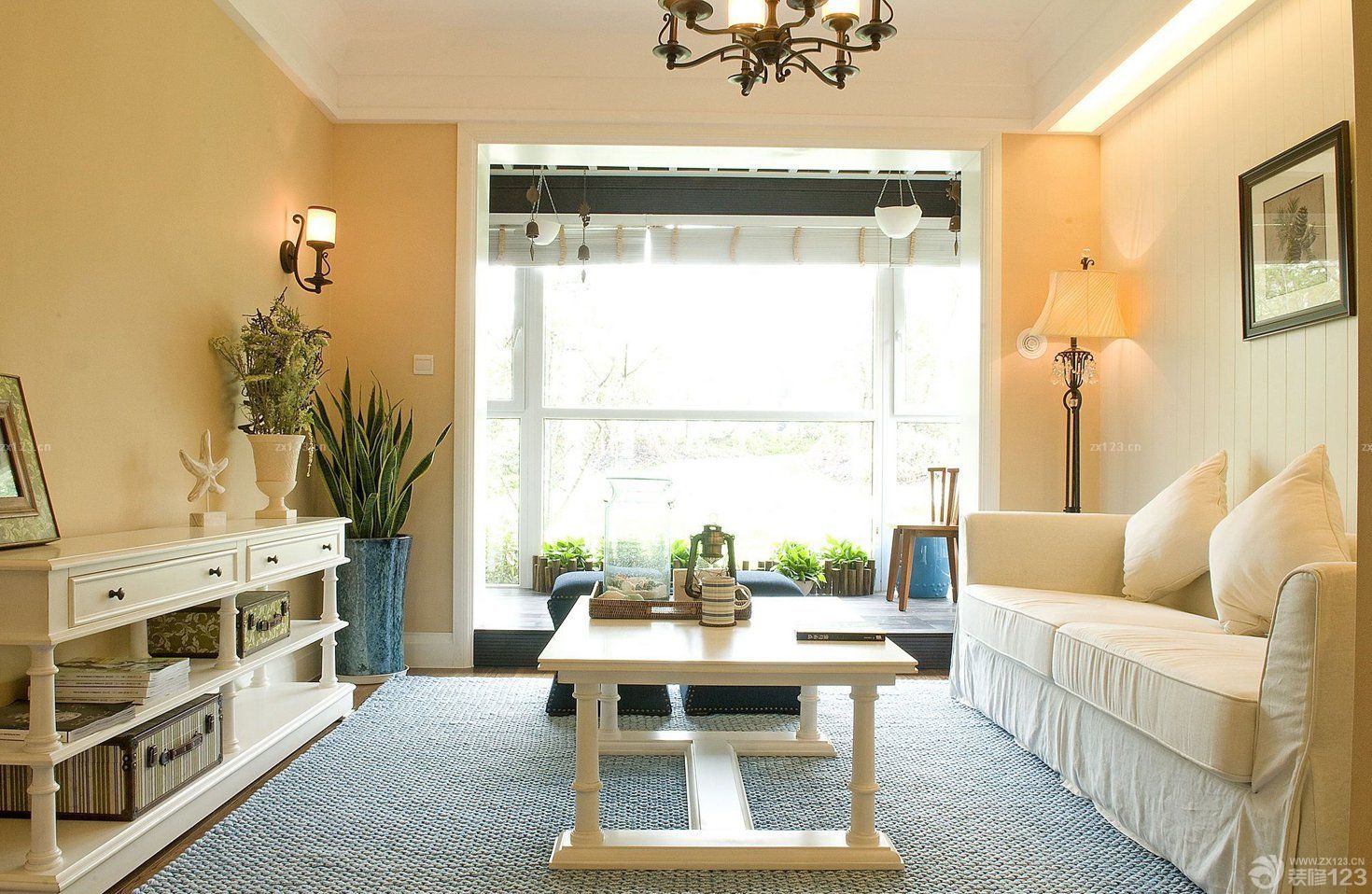 30平米小户型田园客厅装修效果图