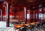 地中海酒吧红色墙面装修效果图片