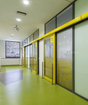 医院走廊装修设计效果图片