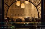 中式古典酒吧拱形门洞装修效果图片