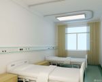 最新现代医院病房白色墙面装修效果图片