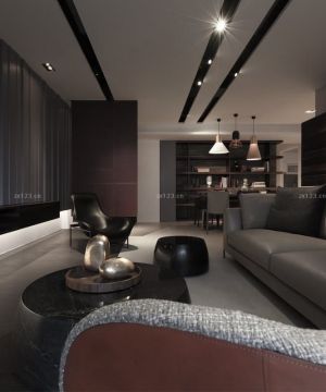 客厅装修设计效果图库 多人沙发装修效果图片