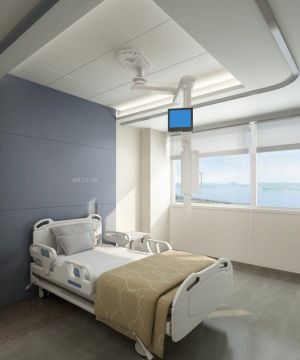 医院单人病房简约室内装修效果图片