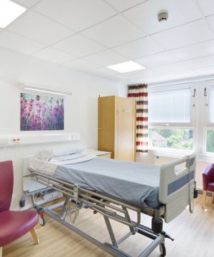 医院单人病房简单室内装修效果图片