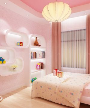 50平米小户型粉色卧室装修效果图