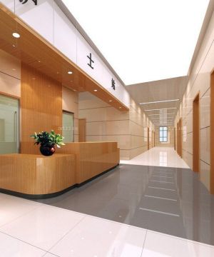 大型医院护士站装潢设计效果图片