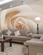 80平米三室一厅小户型客厅沙发背景墙装饰装修图
