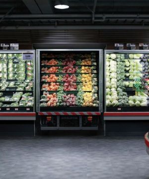 时尚蔬菜超市展示柜装修效果图片