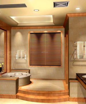 现代130平米三室二厅浴室装修效果图