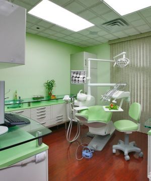口腔医院室内背景墙设计效果图片 